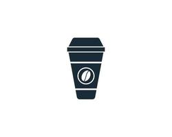 koffiekopje pictogram vector logo sjabloon illustratie ontwerp