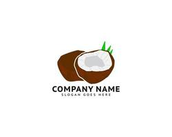 kokosnoot logo sjabloon vector pictogram ontwerp illustratie