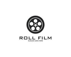 filmstrip logo sjabloon vector illustratie ontwerp