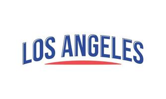 los angeles belettering vector design.