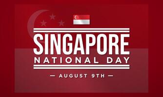 achtergrondontwerp van singapore nationale dag. vector