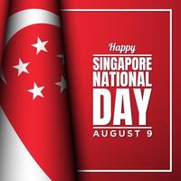 achtergrondontwerp van singapore nationale dag. vector