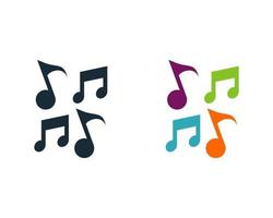 sleutelnoot muziek pictogram ontwerpsjabloon elementen vector