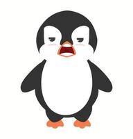 schattige kleine pinguïn vectorillustratie vector