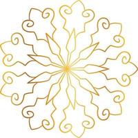 gouden mandala ontwerppatroon, achtergrond, bloem, decoratie, cirkel, vector