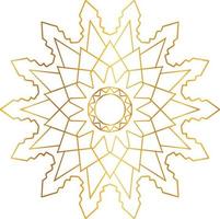 gouden mandala ontwerppatroon, achtergrond, bloem, decoratie, cirkel, vector