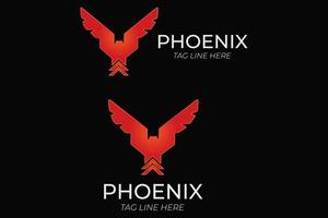 phoenix bird bedrijfslogo concept sjabloon gratis download vector