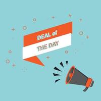 deal van de dag actie vector