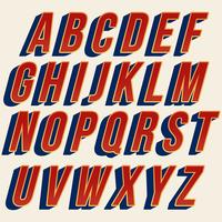 Extra krachtig rood typografieontwerp vector