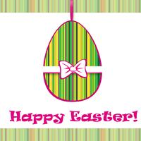 Easter Egg Sign. Pasen-wenskaartachtergrond. Religieus symbool. vector