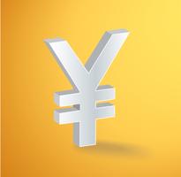 Japanse Yen pictogram symbool vector