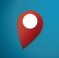 pin locatie pictogram vector