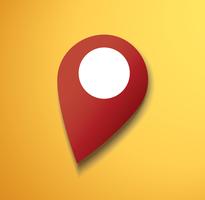 pin locatie pictogram vector