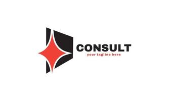 voorraad vector abstracte business consulting ster bureau logo sjabloonontwerpen