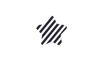 voorraad vector minimalistische creatieve ster logo pictogram ontwerp moderne stijl illustratie