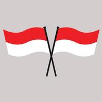 Indonesië land vector vlag. symbool, pictogram