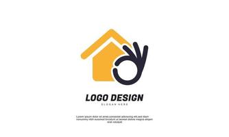 voorraad vector huis check logo ontwerpen concept vector veilig huis logo sjabloon