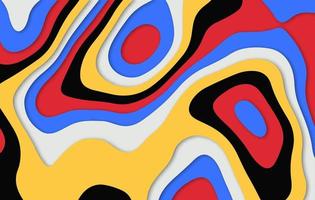 abstract kleurrijk papercut-achtergrondontwerp vector