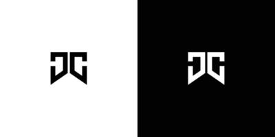 eenvoudig en modern jc letter initialen logo ontwerp 2 vector