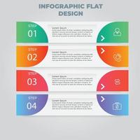 visualisatie van zakelijke gegevens. proces grafiek. abstracte elementen van grafiek, diagram met stappen, opties, onderdelen of processen. vector zakelijke sjabloon voor presentatie. creatief concept voor infographic.