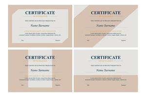 creatief certificaat van waardering award sjabloon vector