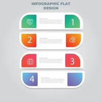 visualisatie van zakelijke gegevens. proces grafiek. abstracte elementen van grafiek, diagram met stappen, opties, onderdelen of processen. vector zakelijke sjabloon voor presentatie. creatief concept voor infographic.