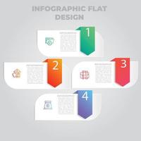 visualisatie van zakelijke gegevens. proces grafiek. abstracte elementen van grafiek, diagram met stappen, opties, onderdelen of processen. vector zakelijke sjabloon voor presentatie. creatief concept voor infographic.