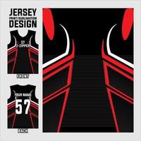 jersey printen en sublimatie ontwerpen voor voetbal, volleybal, basketbal, honkbal, gaming teams vector