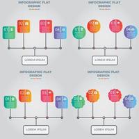 visualisatie van zakelijke gegevens. proces grafiek. abstracte elementen van grafiek, diagram met stappen, opties, onderdelen of processen. vector zakelijke sjabloon voor presentatie. creatief concept voor infographic.