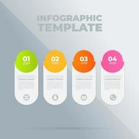 vector infographic ontwerpsjabloon met opties of stappen