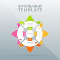 vector infographic ontwerpsjabloon met opties of stappen