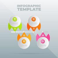 vector infographic ontwerpsjabloon met opties of stappen