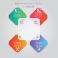 visualisatie van zakelijke gegevens. proces grafiek. abstracte elementen van grafiek, diagram met stappen, opties, onderdelen of processen. vector zakelijke sjabloon voor presentatie. creatief concept voor infographic.