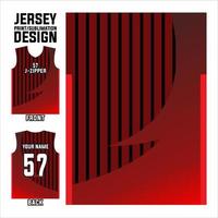 jersey printen en sublimatie ontwerpen voor voetbal, volleybal, basketbal, honkbal, gaming teams vector