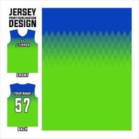 jersey printen en sublimatie ontwerpen voor voetbal, volleybal, basketbal, honkbal, gaming teams vector