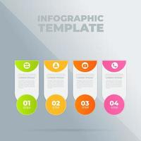 vector infographic ontwerpsjabloon met opties of stappen