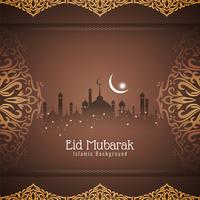 Abstracte Eid Mubarak elegante decoratieve achtergrond vector