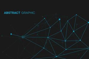 digitale tech patroon. donkerblauwe technische achtergrond. geometrisch medicijnraster met lijn en punt vector