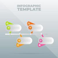 vector infographic ontwerpsjabloon met opties of stappen