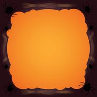 spinnenweb Halloween achtergrond vector