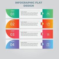 visualisatie van zakelijke gegevens. proces grafiek. abstracte elementen van grafiek, diagram met stappen, opties, onderdelen of processen. vector zakelijke sjabloon voor presentatie. creatief concept voor infographic.