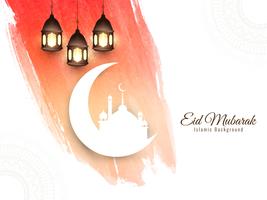Abstracte Eid Mubarak islamitische achtergrond vector