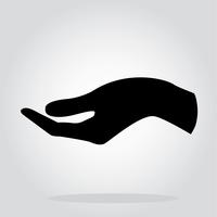 hand met symbool vector