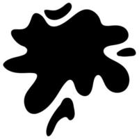 handgetekende blob element inkt verf splash vlek plek splatter verschillende vormen. geïsoleerde uitgesneden vectorillustratie voor sticker label banner ontwerp vector