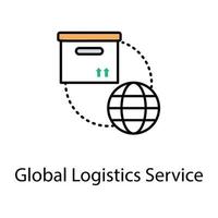 wereldwijde logistieke service vector