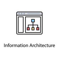 concepten voor informatie-architectuur vector
