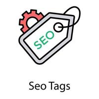 trendy seo-tags vector