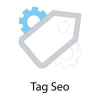 tag seo concepten vector