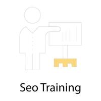 seo-trainingsconcepten vector