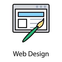 webdesign concepten vector
